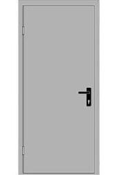 Дверь металлическая противопожарная однопольная c остеклением (900х2100мм.)